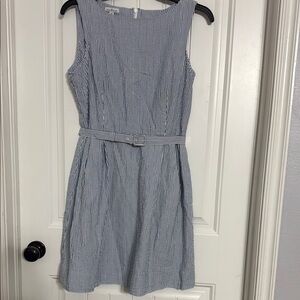 Signature Blue and White Striped Dress